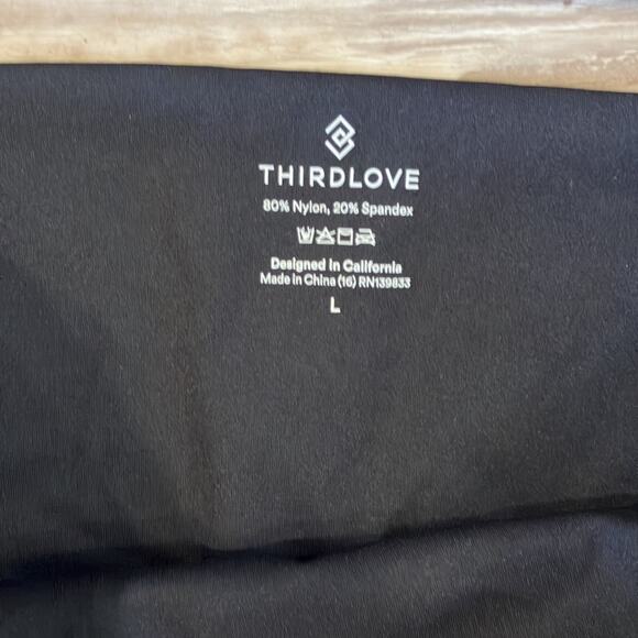 THIRDLOVE Black Flex Seamless Compression Ankle Length Leggings L - Picture 3 of 8